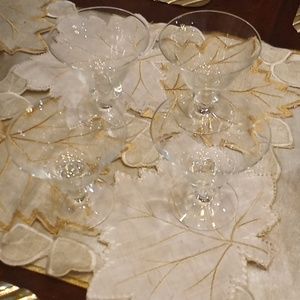 FINE CRYSTAL MARTINI GLASSES